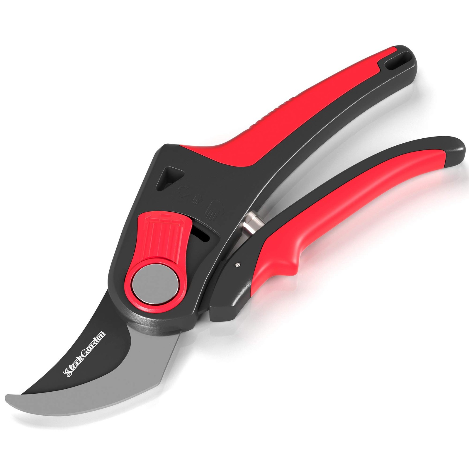 Sleek Garden Hand Pruner Professional Sharp Bypass EZ-Cut Green
