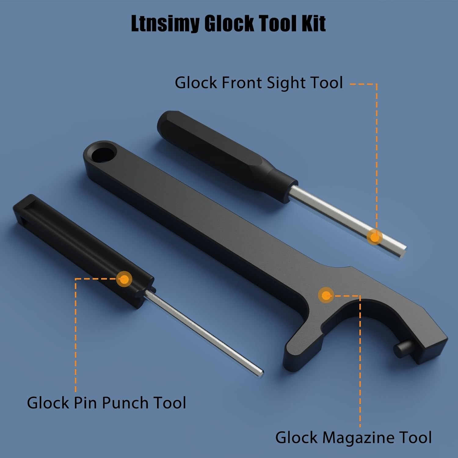 Glock Tool Kit with Storage Bag - Sight Punch & Magazine Disassembly Tools