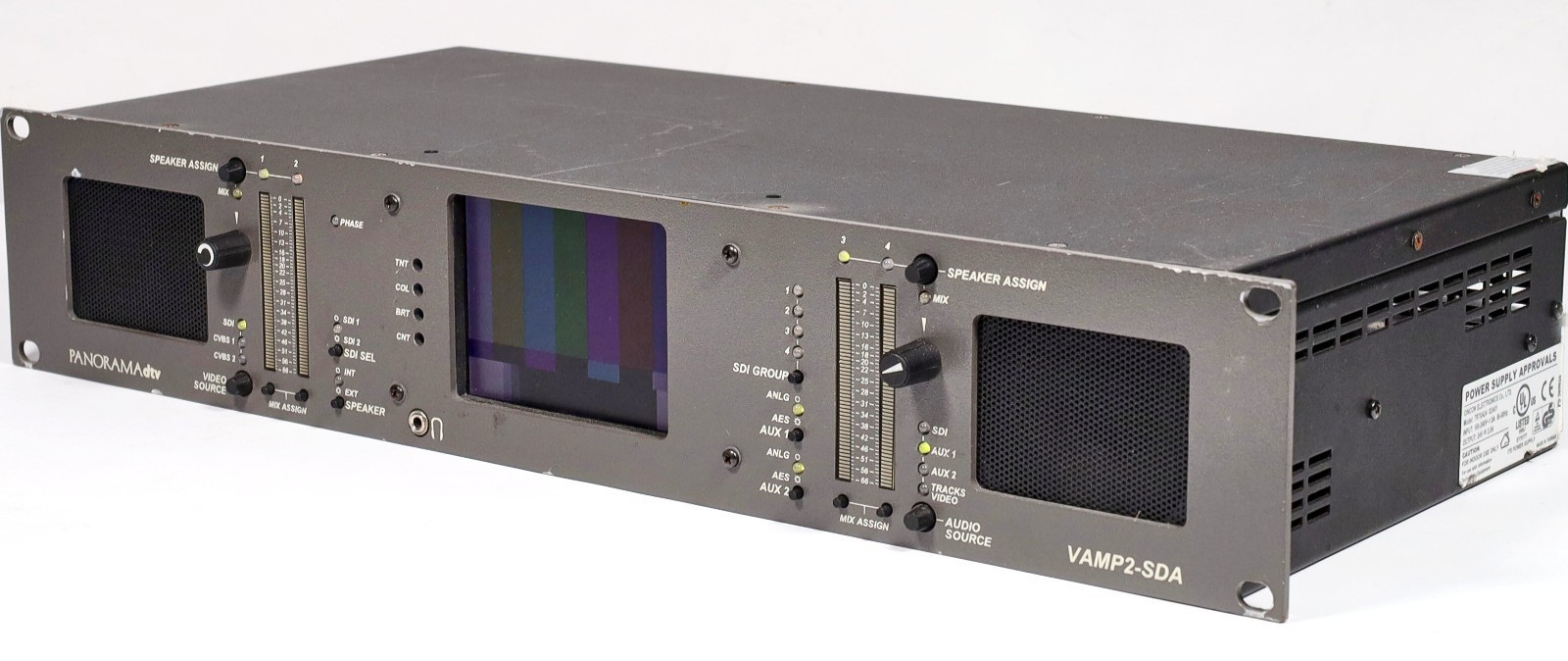 Wohler VAMP2-SDA  Rack Mount AES Audio / SDI Video Monitor w/ Power Cord