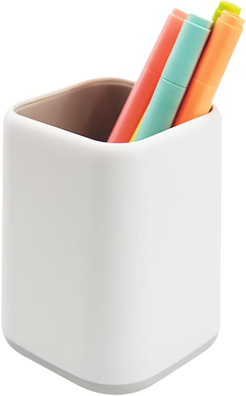 Portalapices Escritorio Diseno Escandinavo Organizador Pinceles Maquillaje Gris