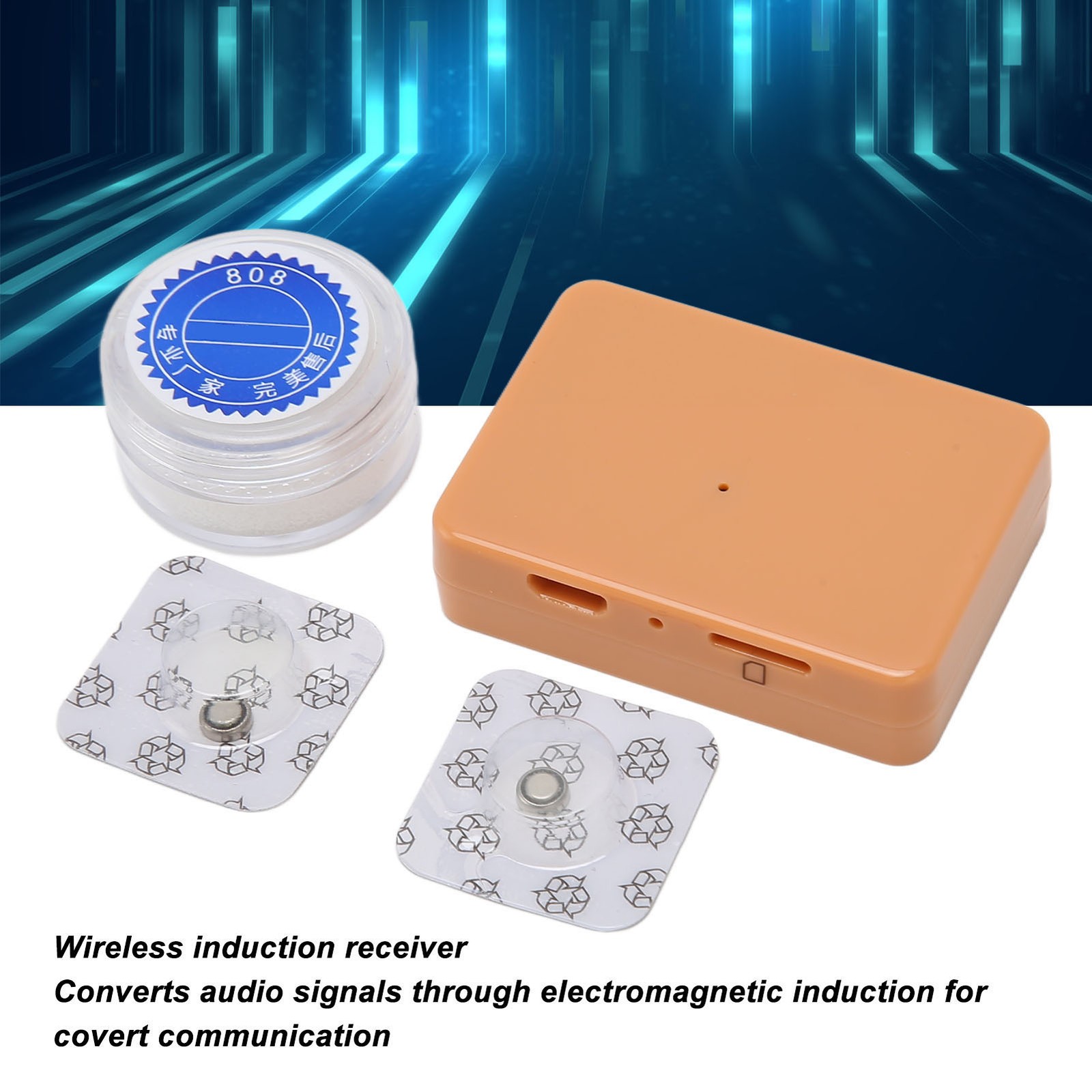 GSM Wireless Earpiece Electromagnetic Induction Automatic Connection Clear V
