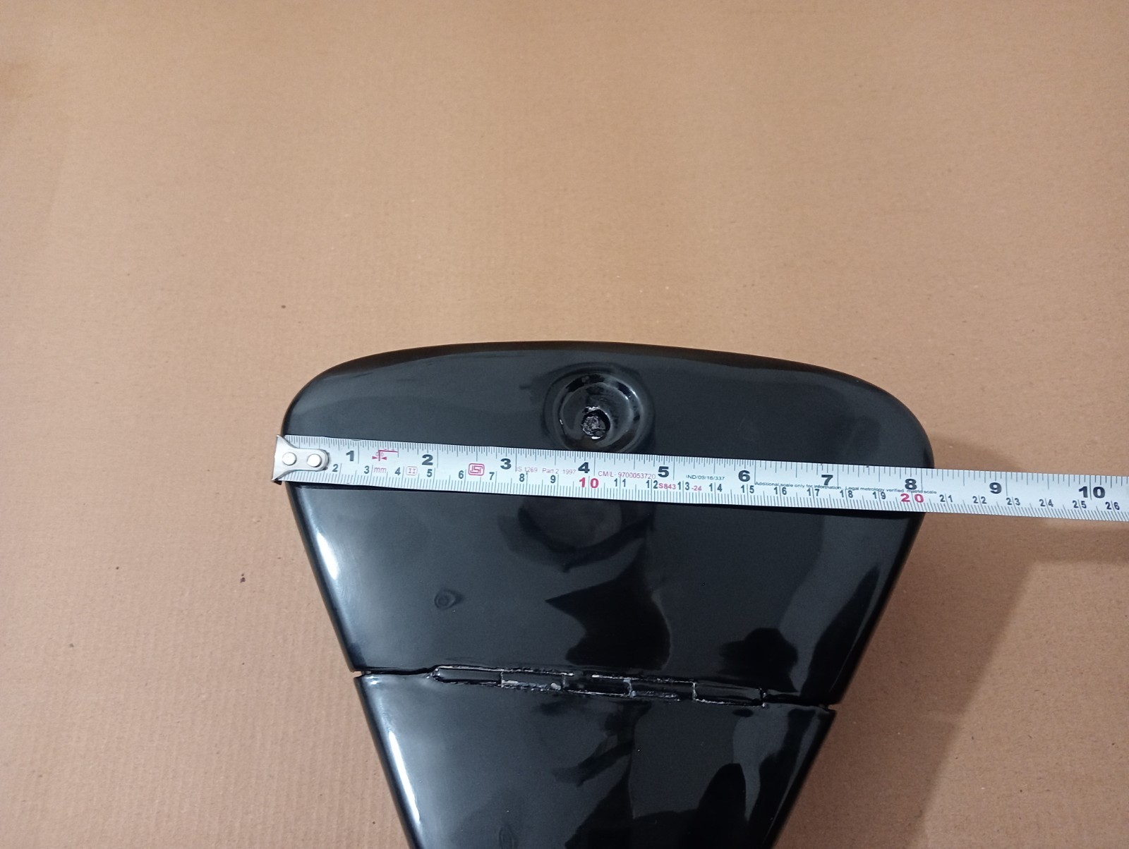 VINTAGE BSA,ARIEL TRIANGULAR TOOL BOX BLACK PAINTED STEEL |Fit For