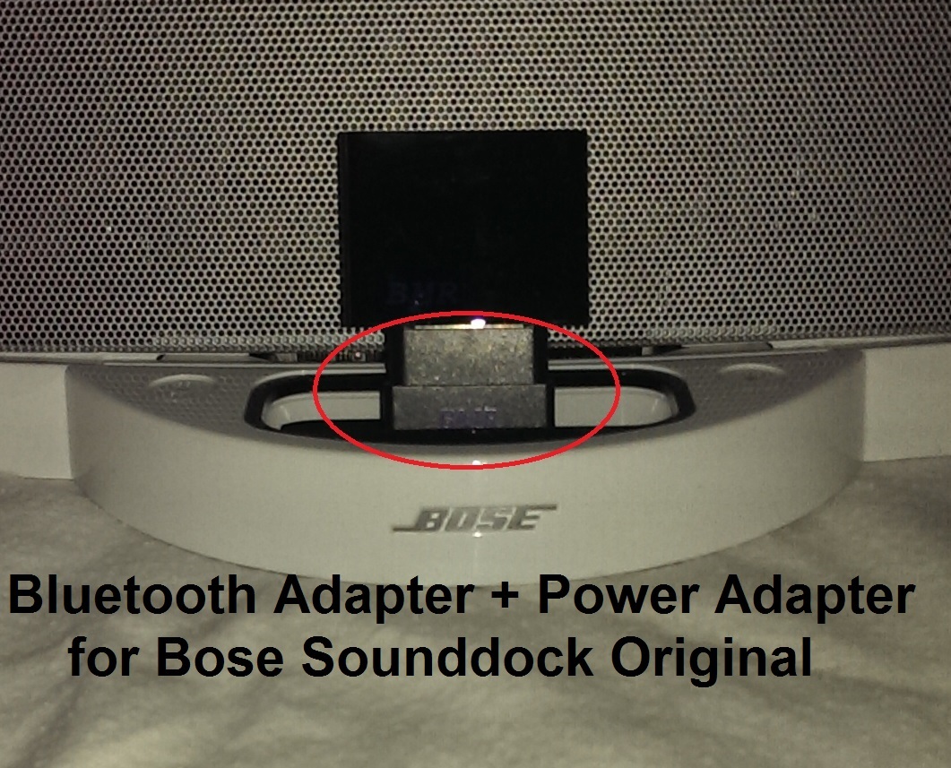 A2DP Bluetooth Music Receiver + Power Adaptor for Bose SoundDock I speaker