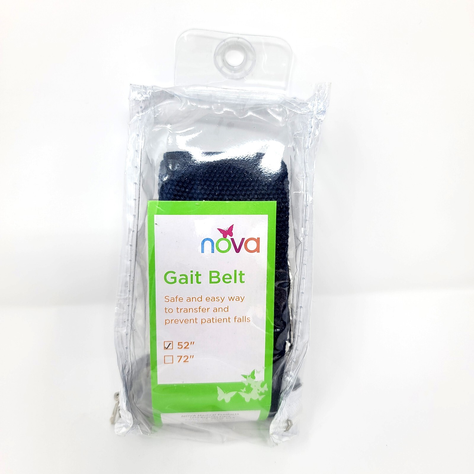 Nova Gait Belt 52 in Navy Blue Transfer Belt Adjustable Locking Metal Buckle NEW