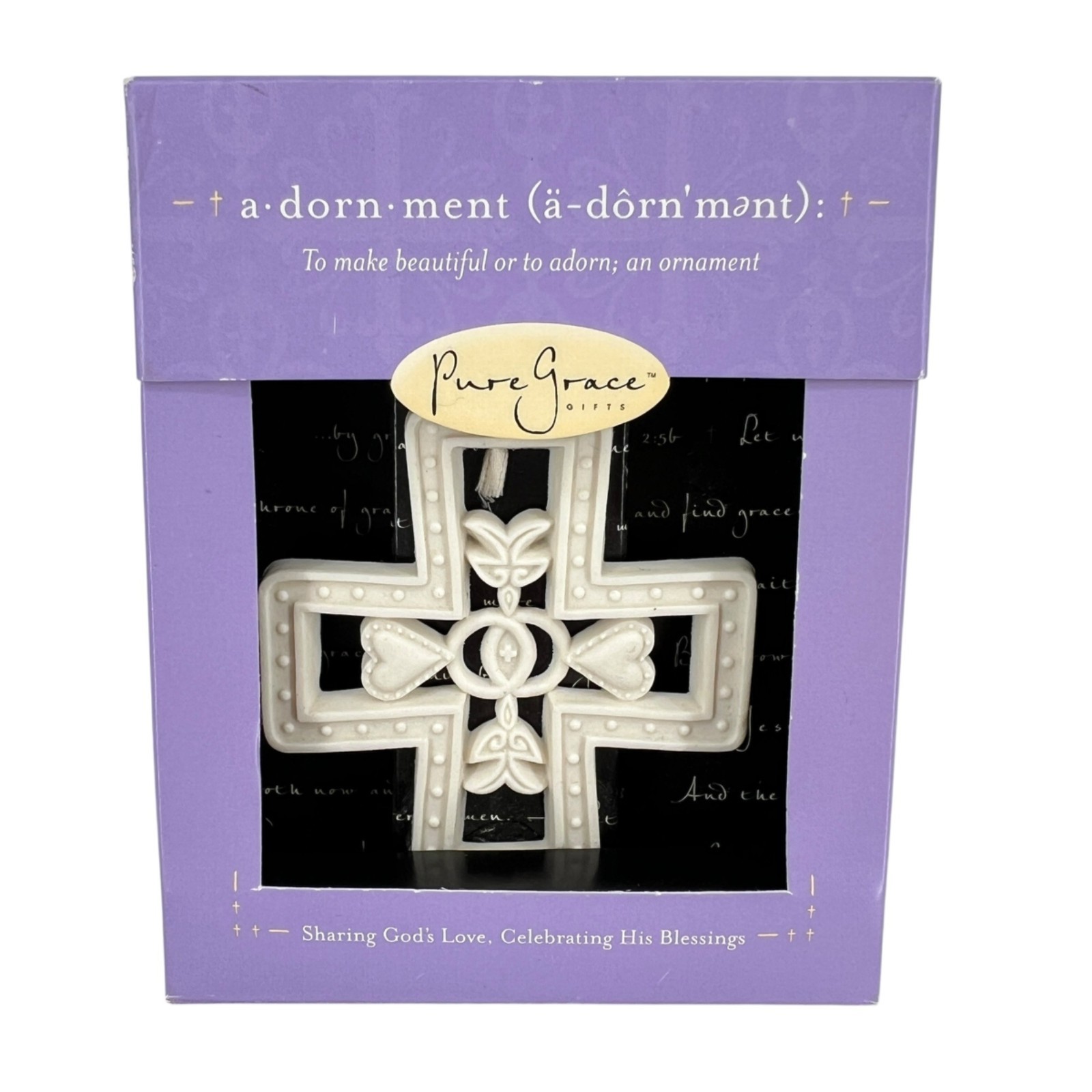 Pure Grace Covenant Cross Adornment Ivory NIB