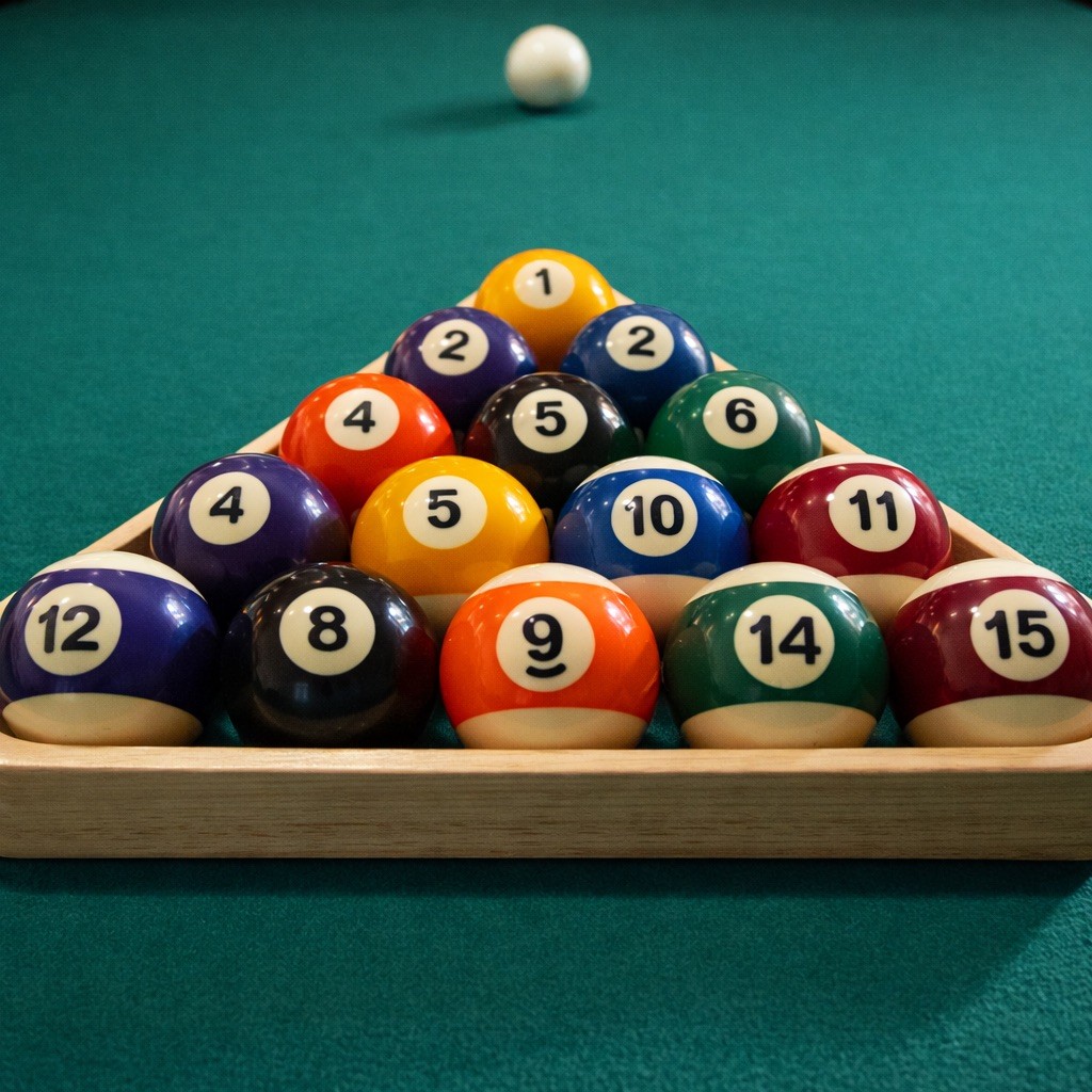 Vintage Phenolic Resin Pool Ball Set 2¼ Regulation Hall Quality 6oz