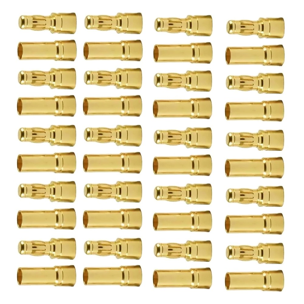 40pcs 3.5mm Gold Bullet Connector Plug New for ESC Brushless Motor RC Battery