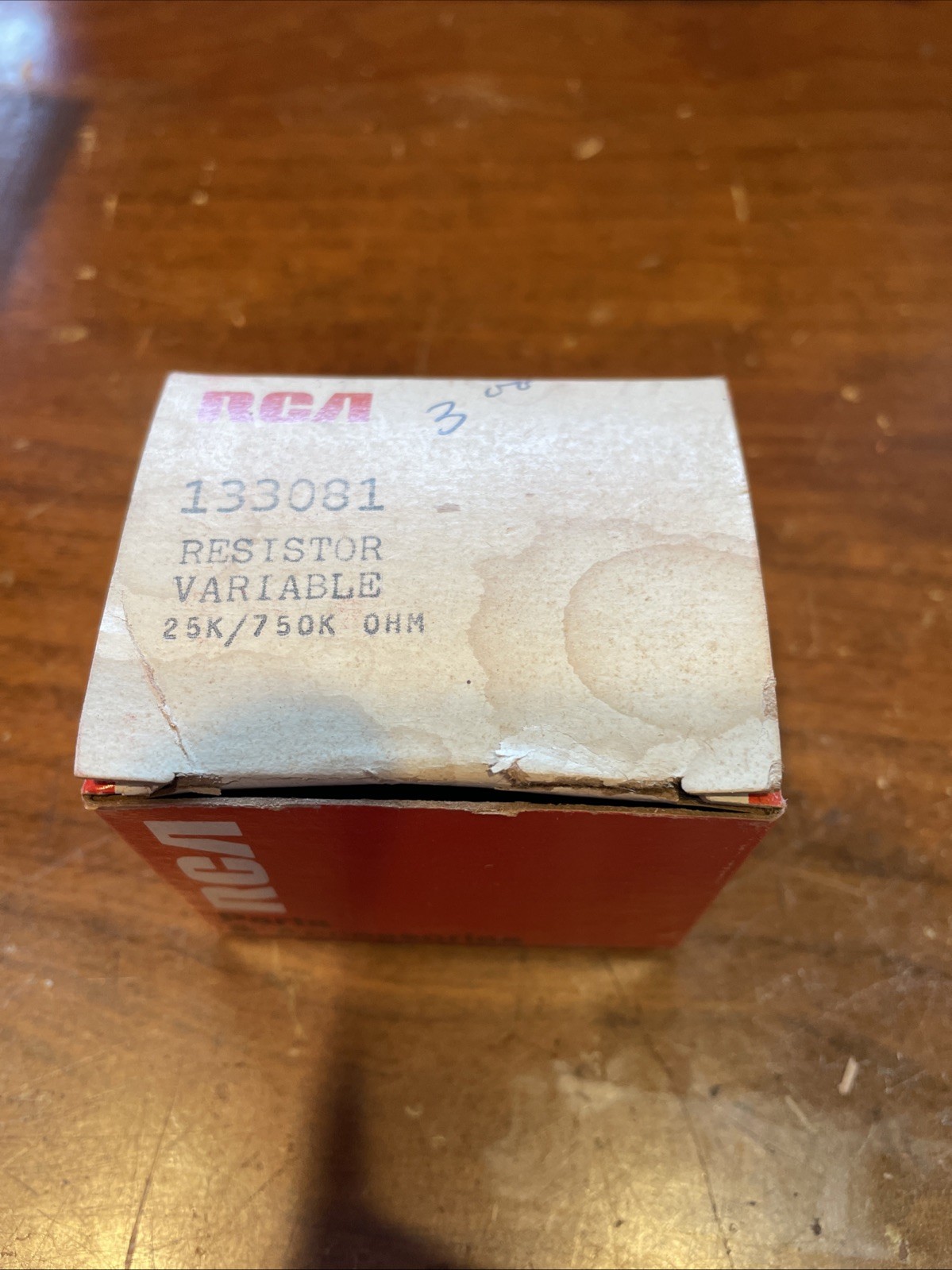 New Old Stock RCA Variable Resistor 2 Section 25k/750k Ohm  Part # 133081