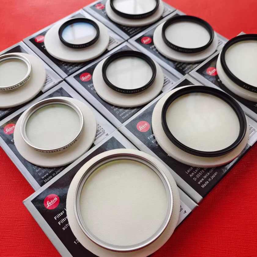 Black/Silver for leic E39 E43 E46 E49 E52 E55 E60 E62 E67 E82 UVa II UV Filter
