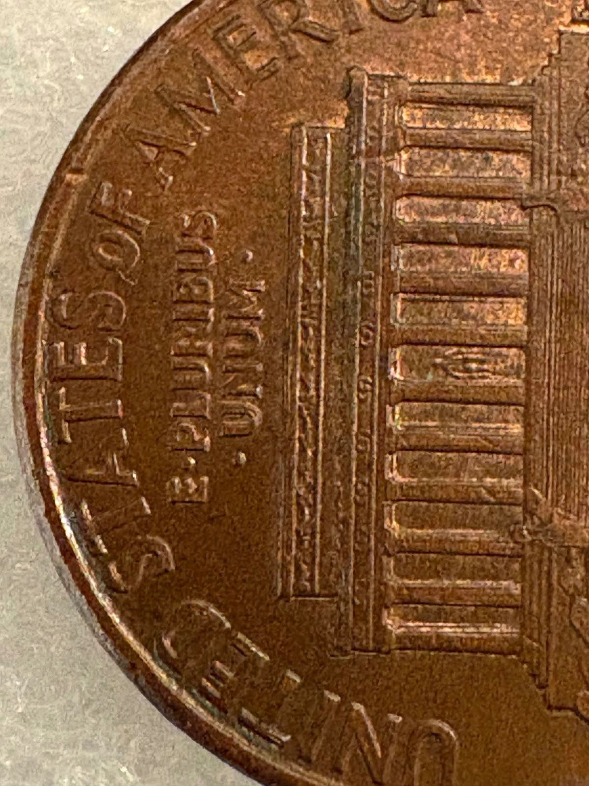 1990 no mint mark penny with multiple errors