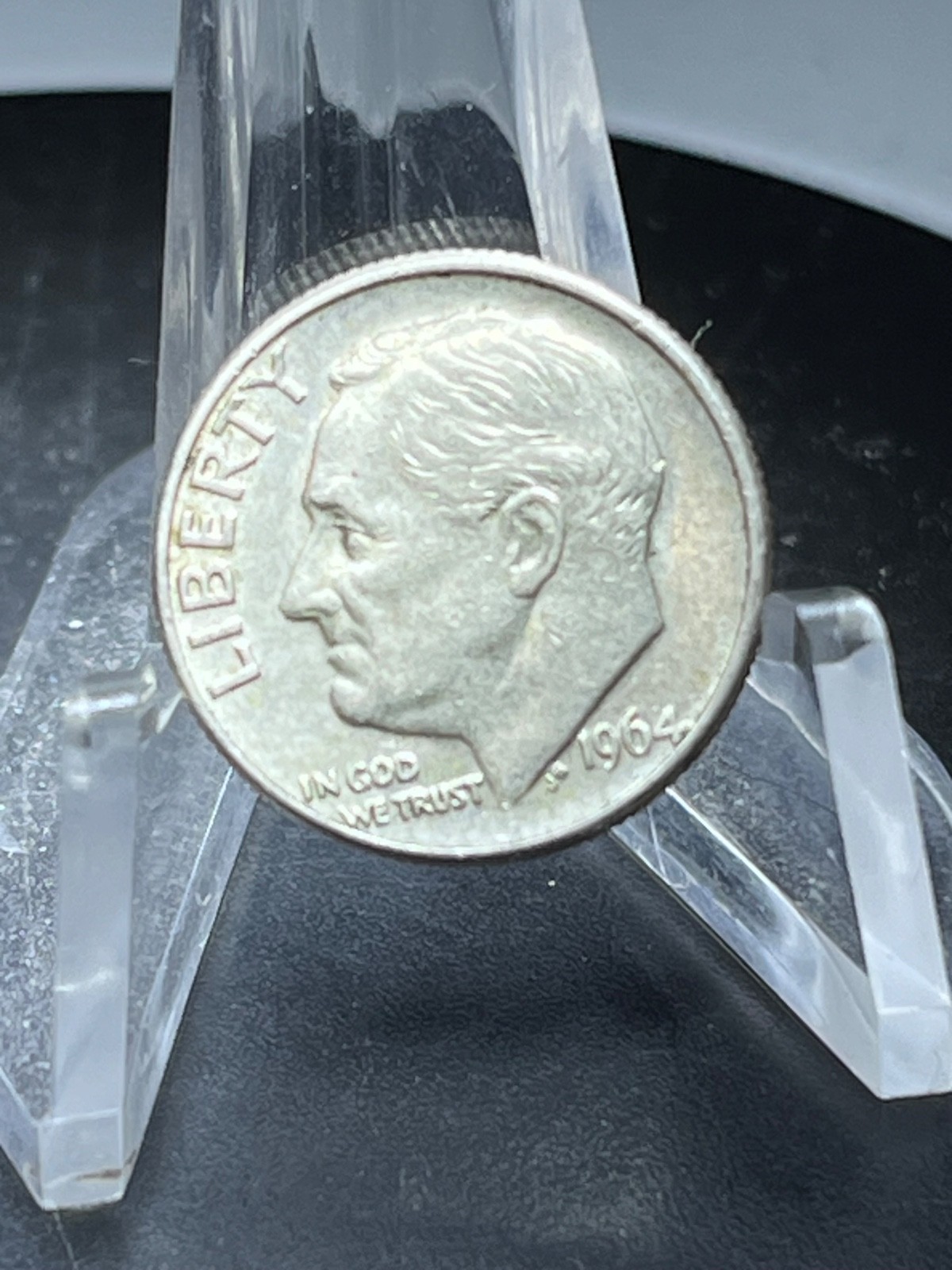 1964 D Roosevelt Dime 90% Silver Nice Circulated # TE202J