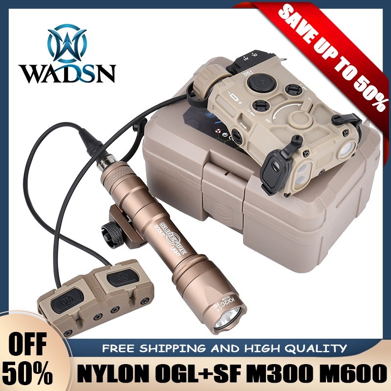 Tactical OGL Laser Sight Red Green Blue IR Laser SF M300 M600 Fit 20mm Rail