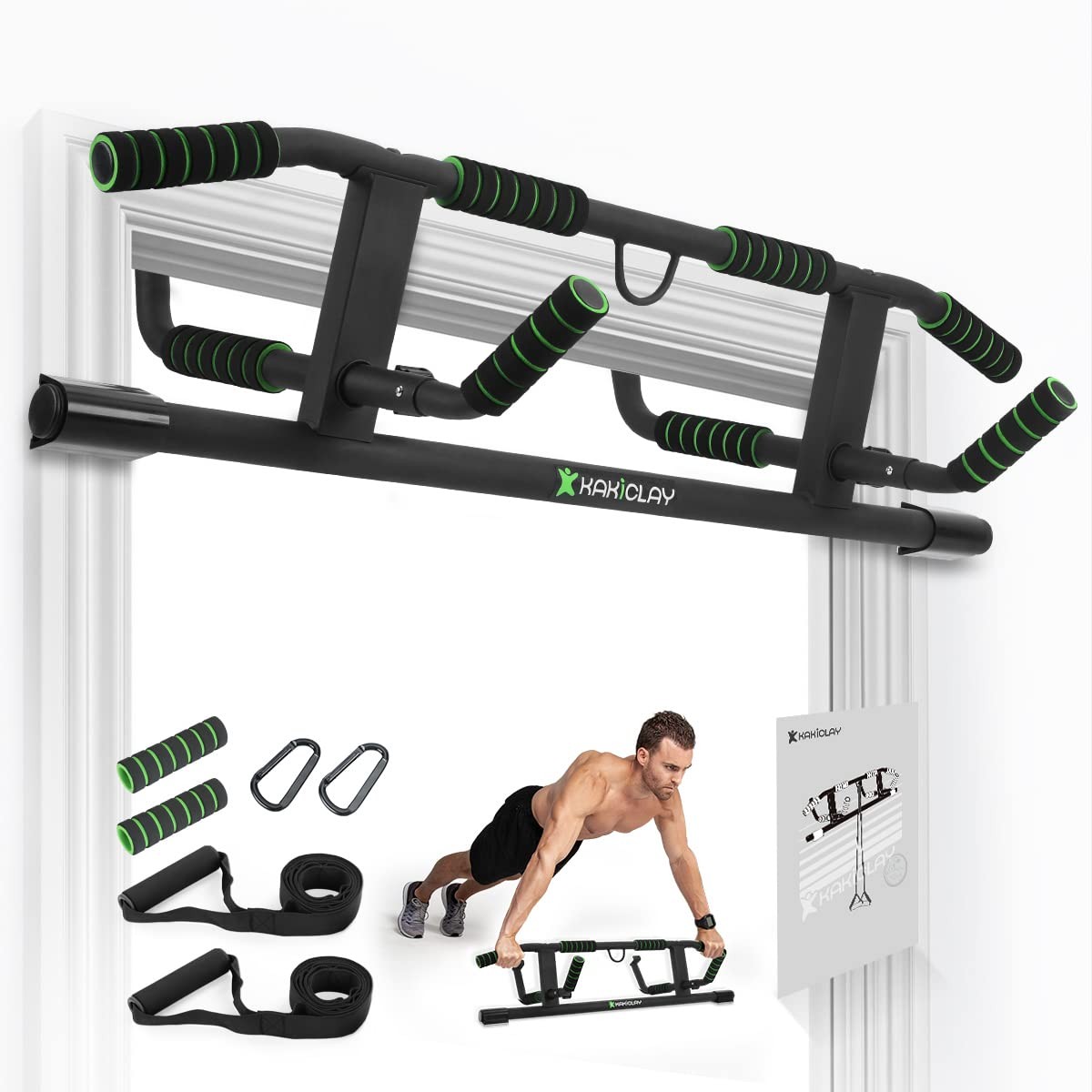 2026 Upgrade Multi-Grip Pull Up Bar with Larger Hooks Technology - USA Origin...