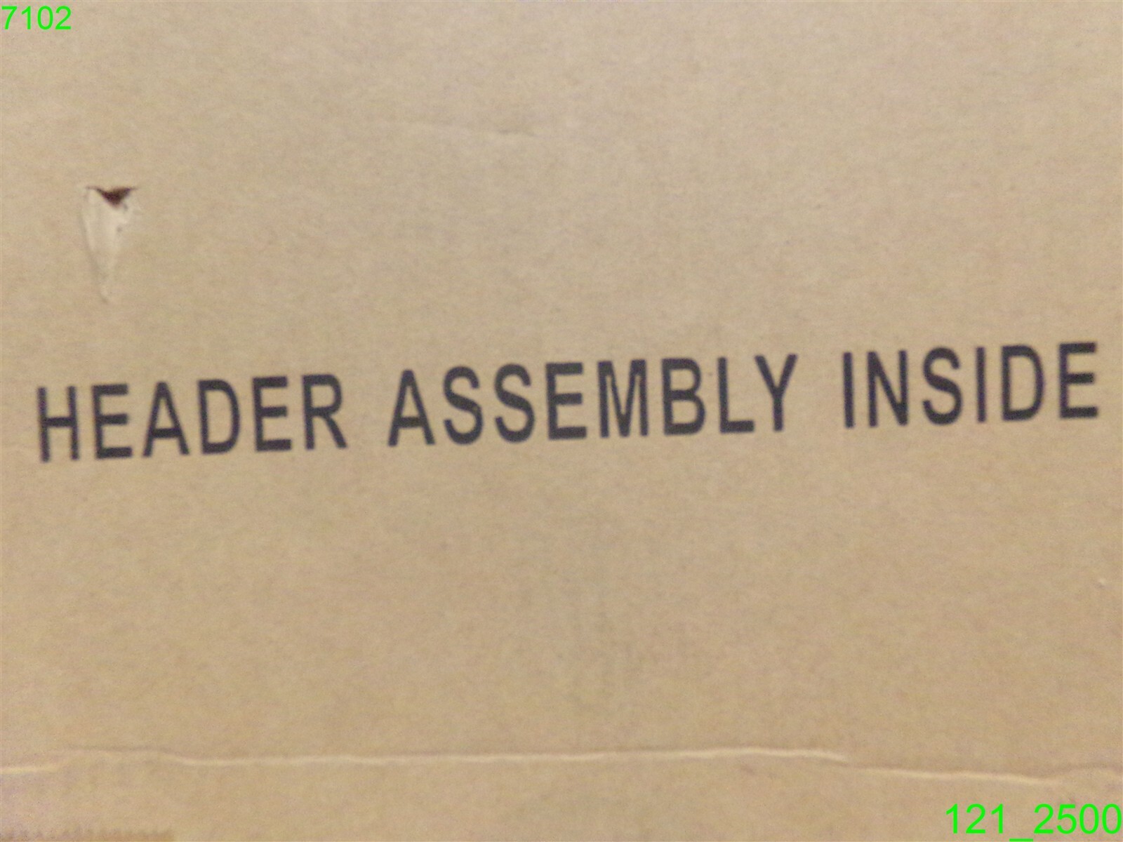 DISPLAY RACK PICTURE HEADER ASSEMBLY - NEW