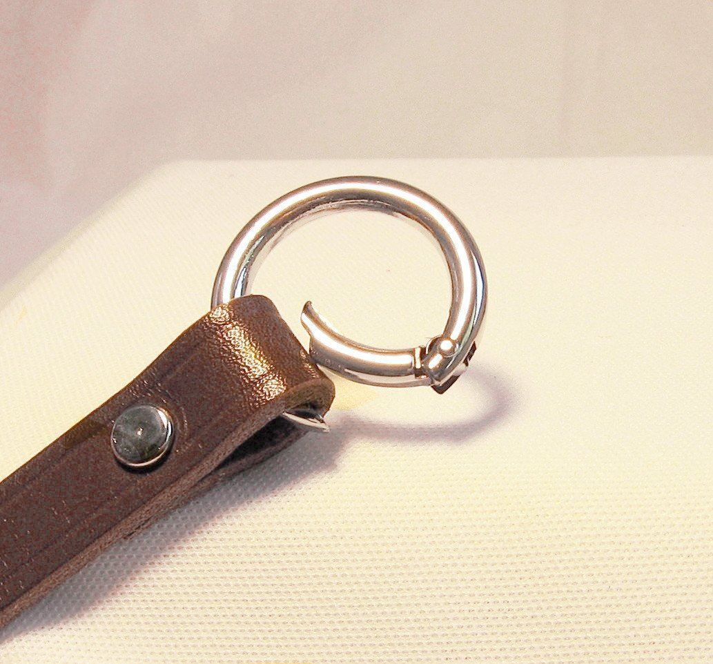 1" Cowhide Leather Handbag Purse Replacement Strap Handle w/Snap Rings 4 colors
