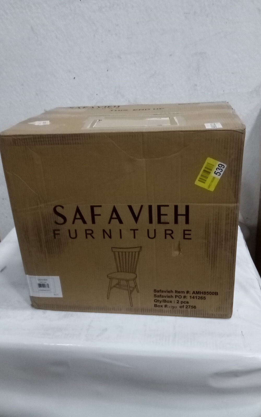 Safavieh PARKER SPINDEL SIDE CHAIR, Reduced Price 2172726178 AMH8500B
