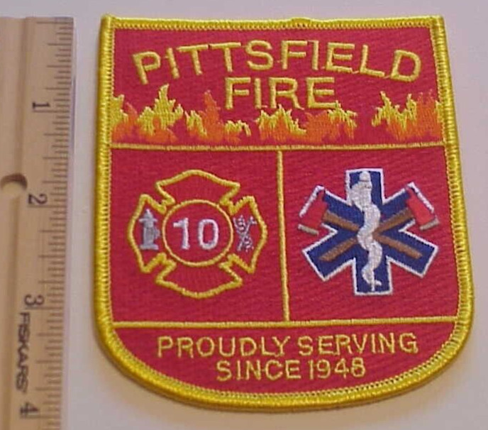 PITTSFIELD MICHIGAN FIRE RESCUE DEPT SERVING SINCE 1948 PATCH  FREE SHIPPING !!!
