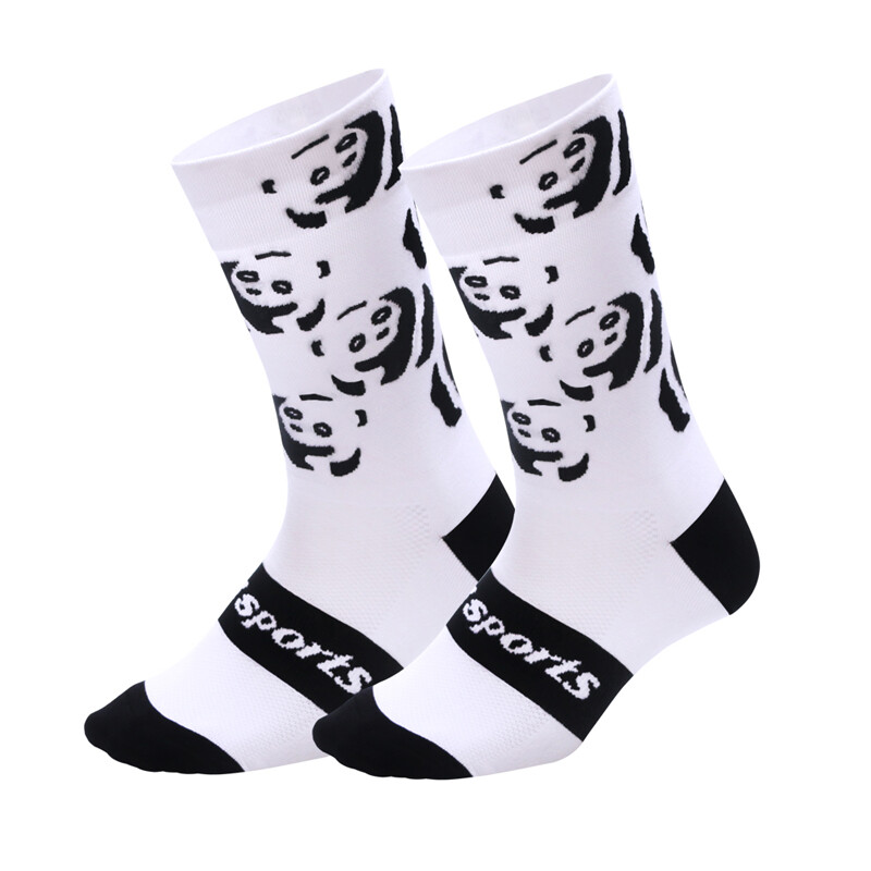 Pro Road Cycling Socks Bicycle Bike Riding Sport Athletic Socks XC BMX MTB White