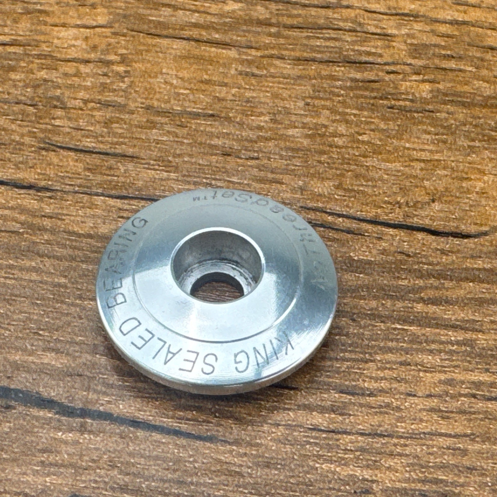 Chris King NoThreadSet Threadless Headset Top Cap 1" Vintage SILVER