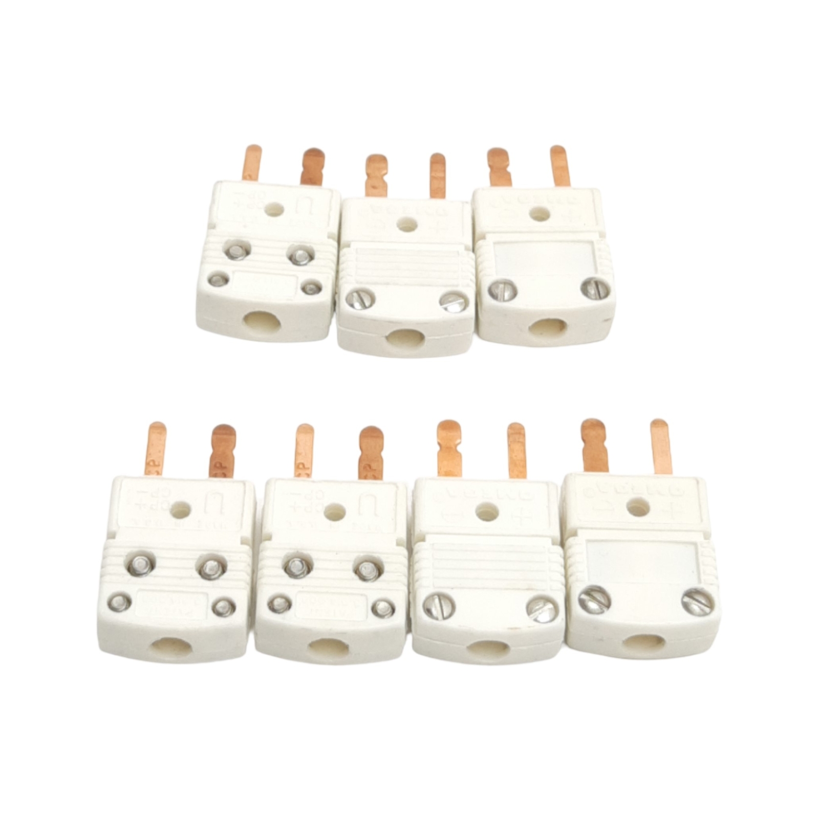 Lot of 7 Omega Engineering GMP-U-M Uncompensated T/C Connector, Mini Male