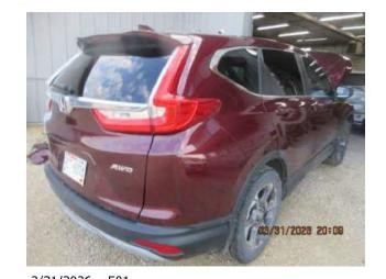 Used Floor Jack fits: 2017 Honda Cr-v Grade A