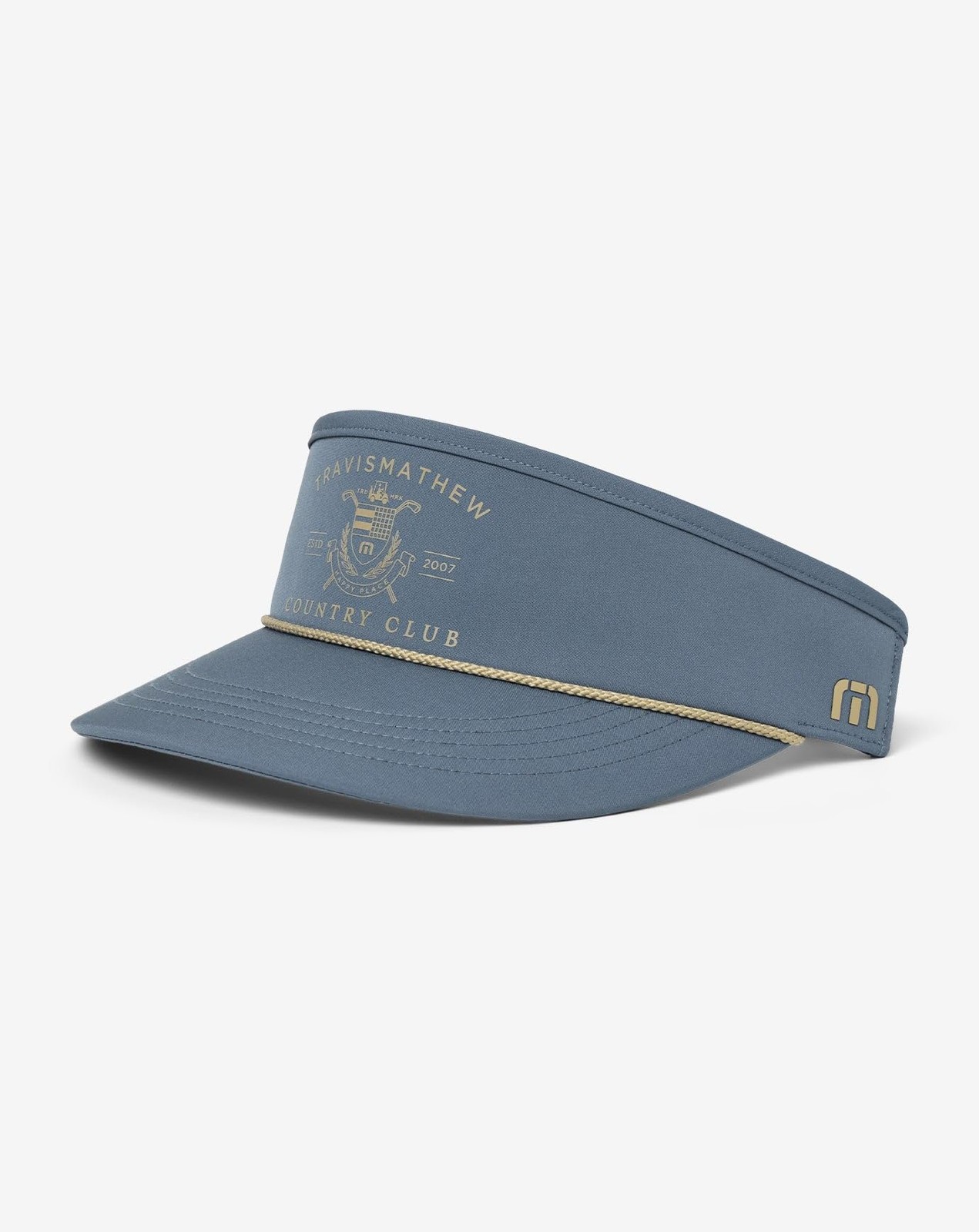 TravisMathew Men's TM CC Visor Adjustable Hat Cap, Bering Sea