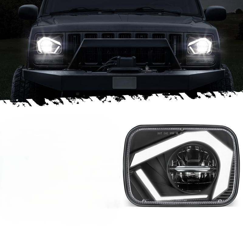 Partsam 2025 H6054 LED Headlights 7x6 5x7 Headlamp Hi/Low Sealed ONE DRIVERS