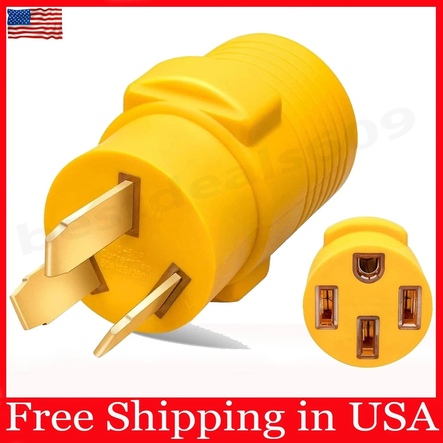 NEMA 10-50P to 14-50R EV Charger Adapter to Older Stove Outlet for Tesla Level 2