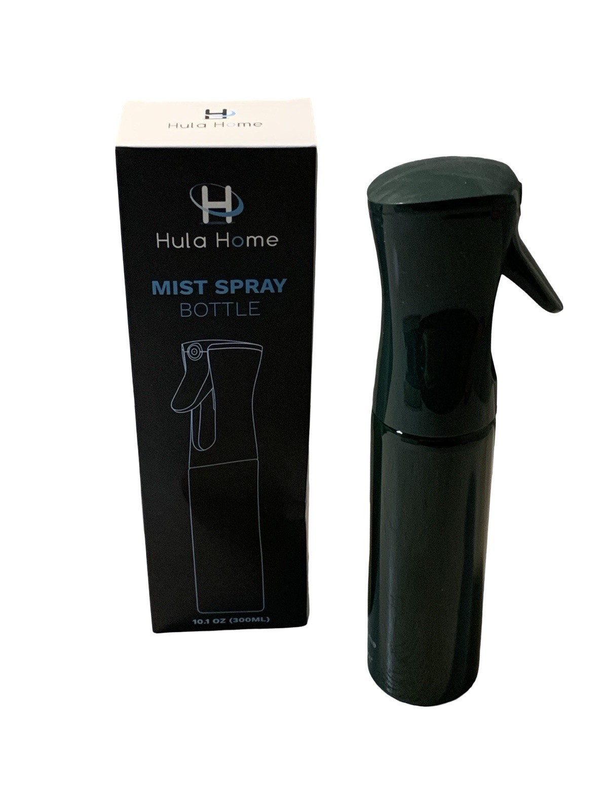 Hula Home Continuous Fine Mist Spray Bottle Black 10.1oz Refillable Empty NEW