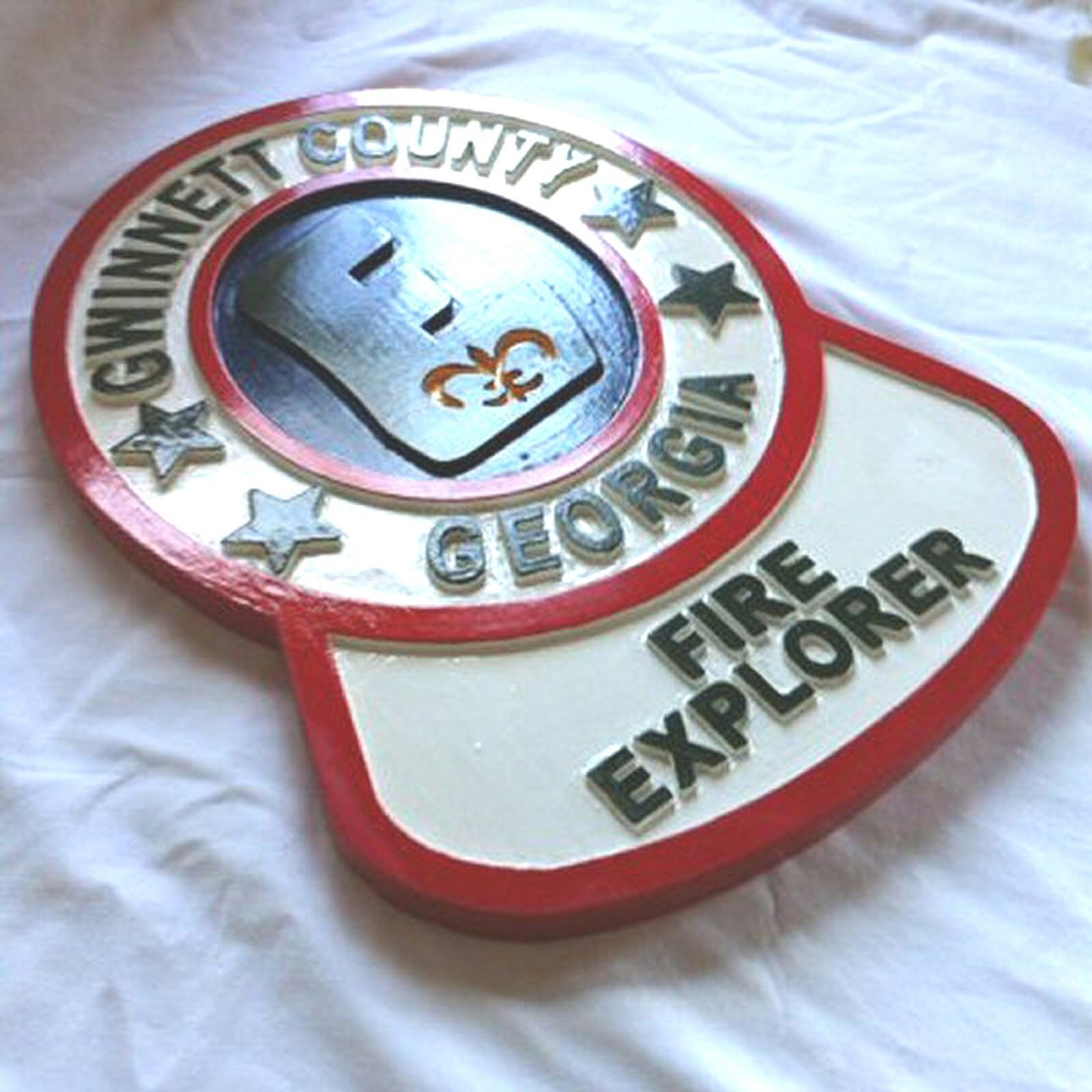 Gwinnett Fire Explorer 3D routed patch plaque sign Custom carved
