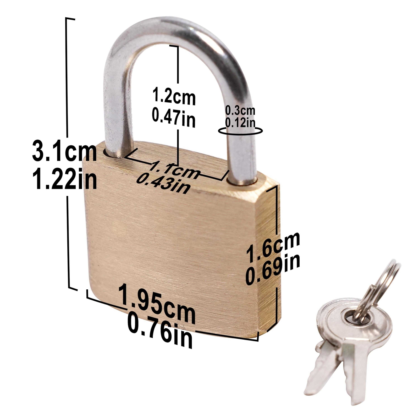 Accessories Padlock for Lockable Chastity Device Replacement Key Security Lock