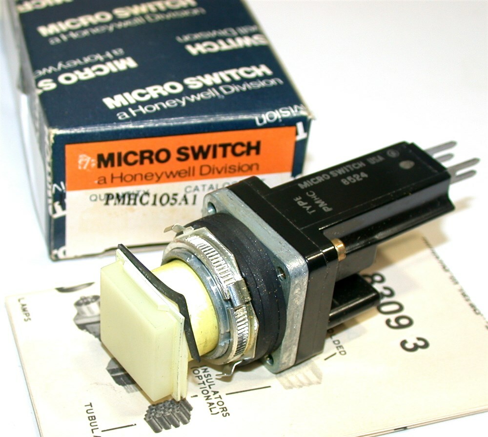 Up to 2 New Honeywell Micro Switch Illuminated Push Button PMHC105A1