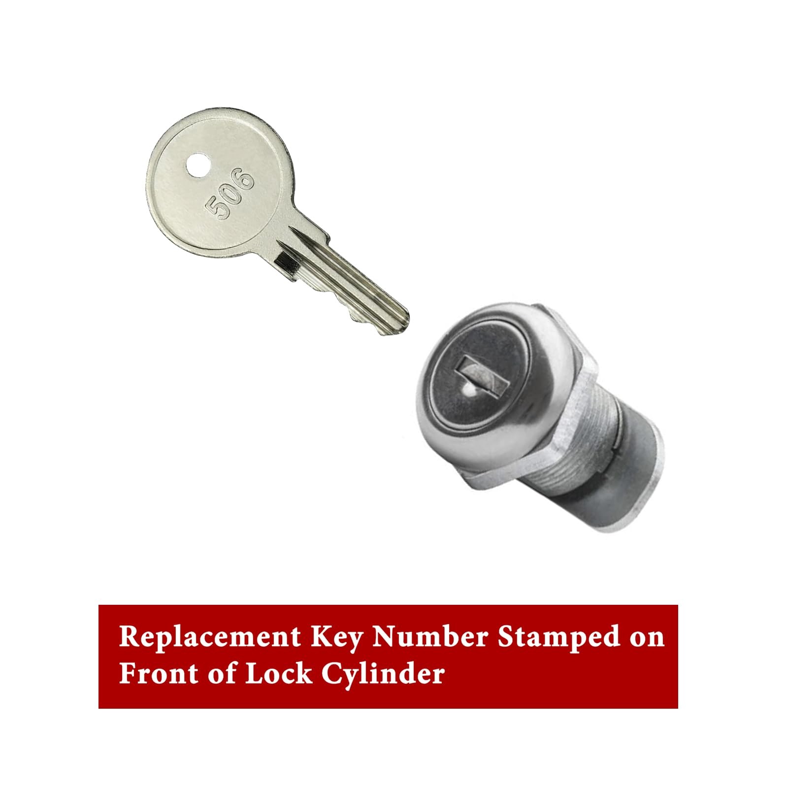 4Pcs CH506 Replacement Keys RV Compartment Lock Truck Tool Box Keys-Code 506