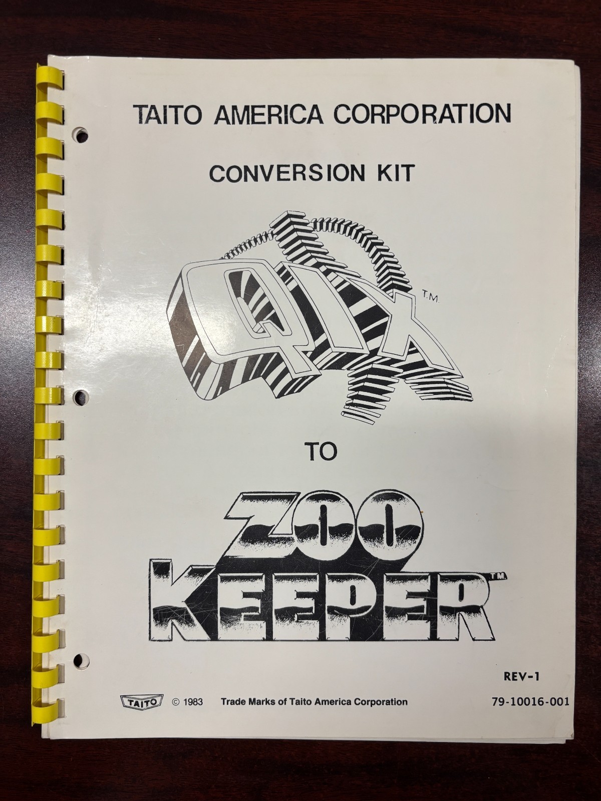 ORIGINAL-TAITO-QIX TO ZOO KEEPER-CONVERSION KIT
