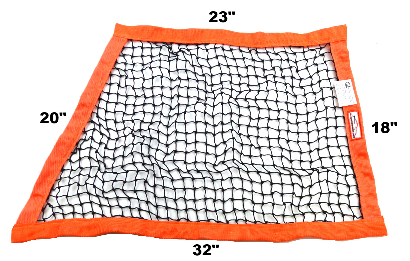 RACERDIRECT SFI 27.1 OBLONG STRING RACING SAFETY WINDOW NET ORANGE