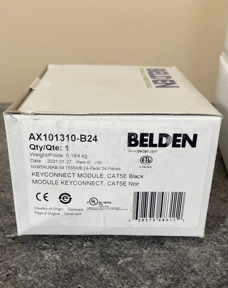 BELDEN AX101310 B24 Key Connect Modules Cat 5E NEW 24 Per Box