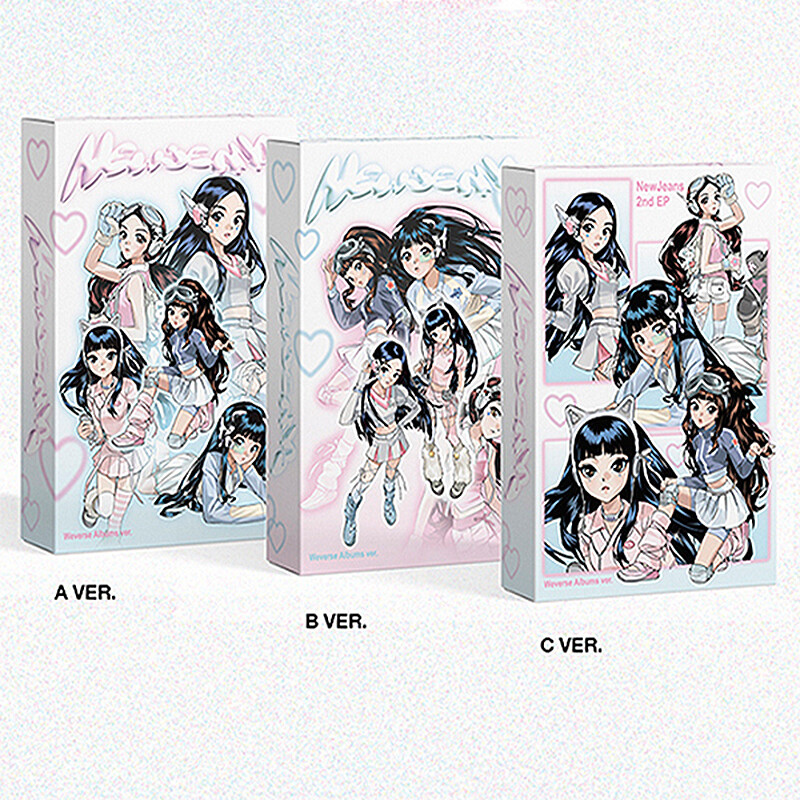 NEWJEANS [GET UP] 2nd Album WEVERSE Ver/QR Card+Lyrics Book+10 Photo Card+GIFT