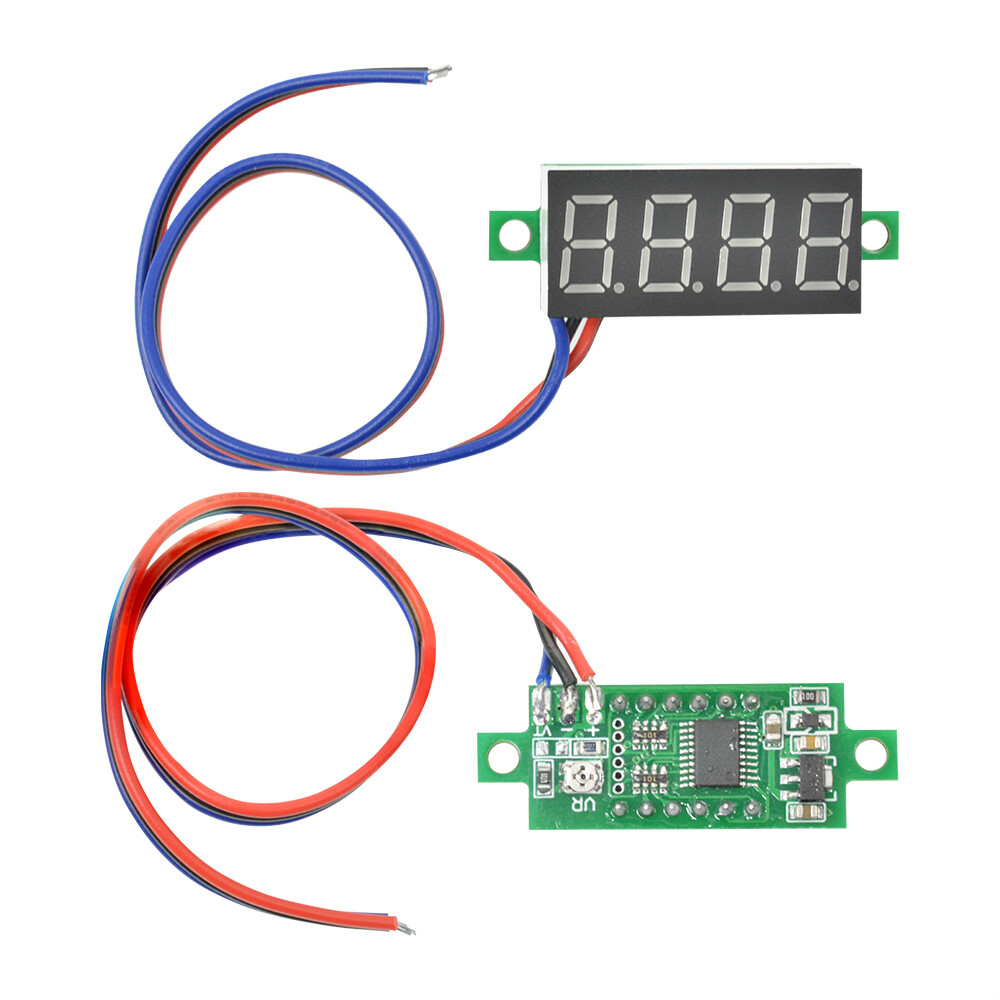 0.36" Digital 4-Digit Voltmeter LED 0-100V Voltage Tester Panel Meter 3-Wire