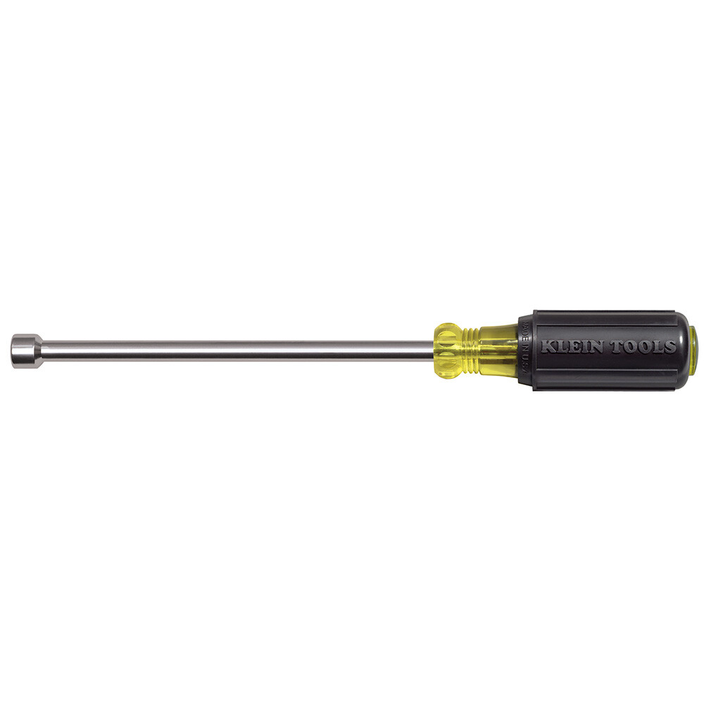 Klein Tool 646-11/32M 11/32" Magnetic Tip Hollow-Shank Nut Driver with 6" Shank