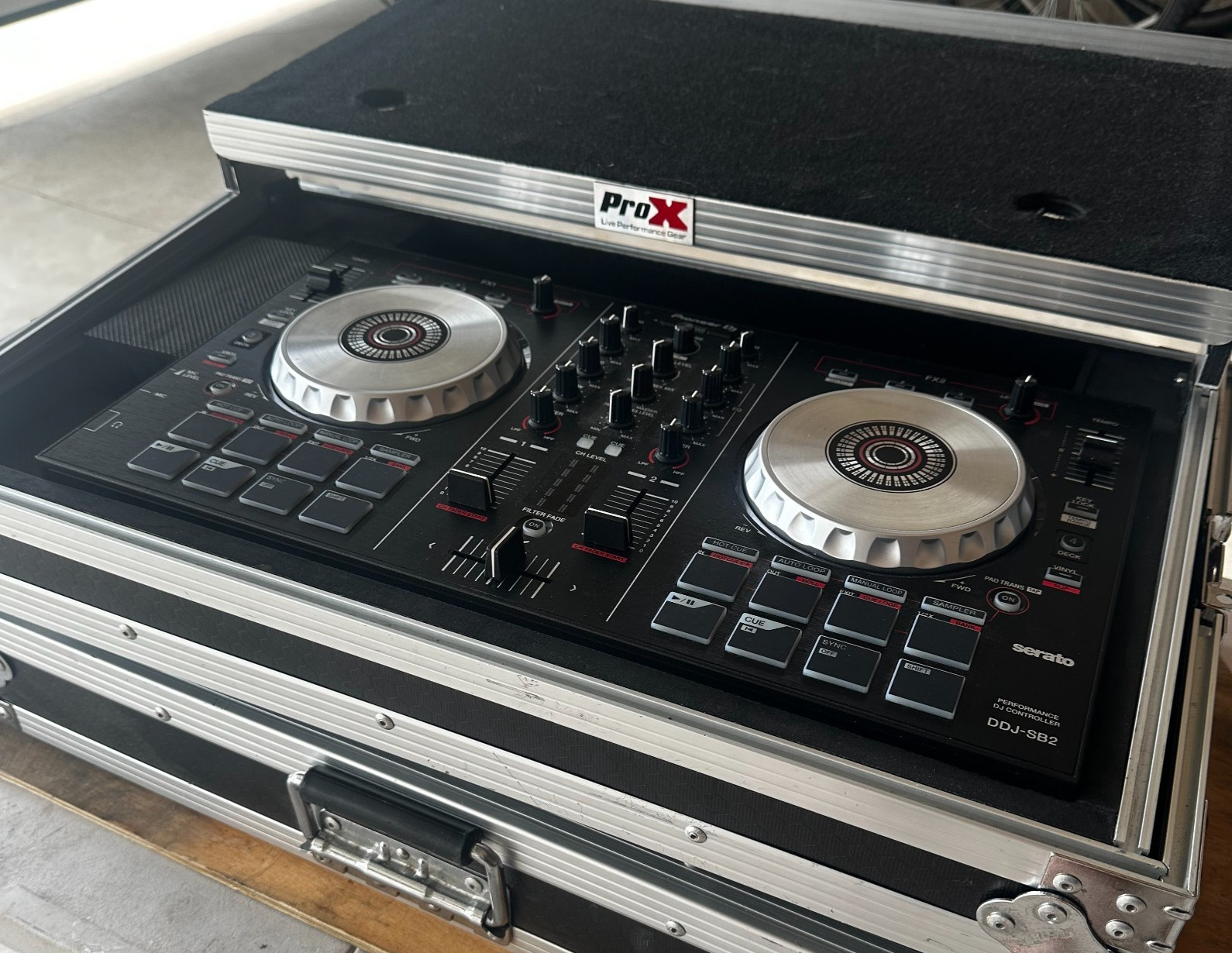 Pioneer DDJ-SB2 DJ Controller Serato 2-Channel with ProX Case