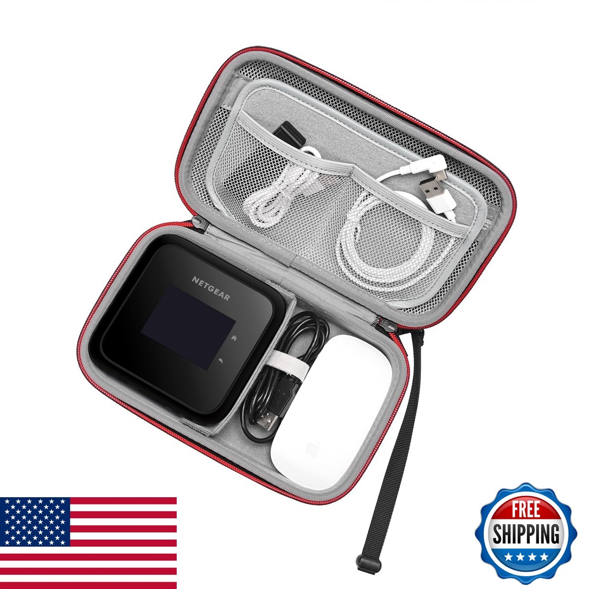 Rlsoco Case Netgear Nighthawk M6 Pro/M6/M1/M7 - Black Case Only Rle-2322