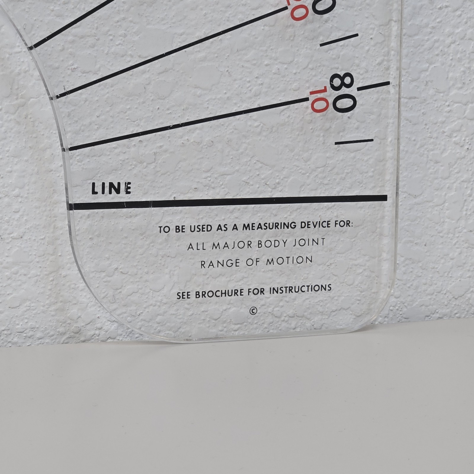 Reedco Research Arthrodial Protractor Joint Flexibility Protractor Made In USA