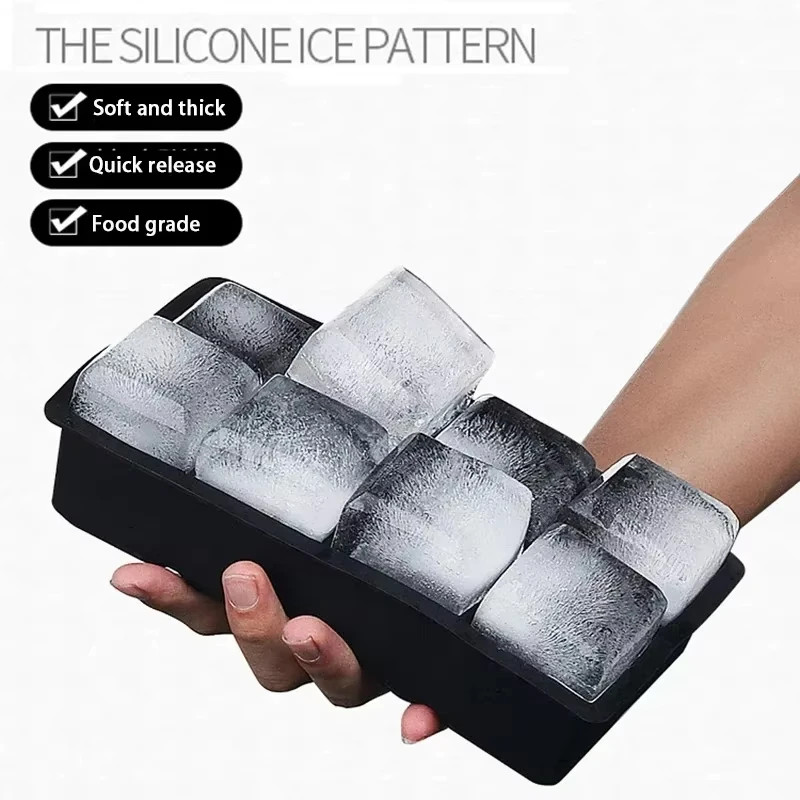 Big Ice Food Mold Giant Jumbo Large Food Grade Silicone Ice Cube Squar