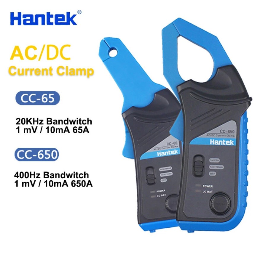 Hantek CC-65 CC-650 20KHz/400Hz AC/DC Current Clamp for Oscilloscope Bandwidth