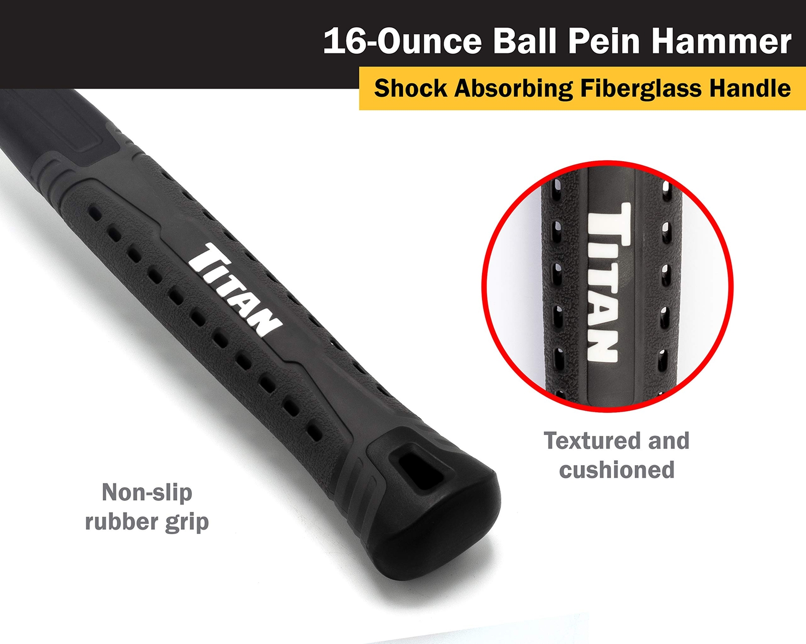 Titan Tools 16 oz. Ball Pein Hammer (63316)
