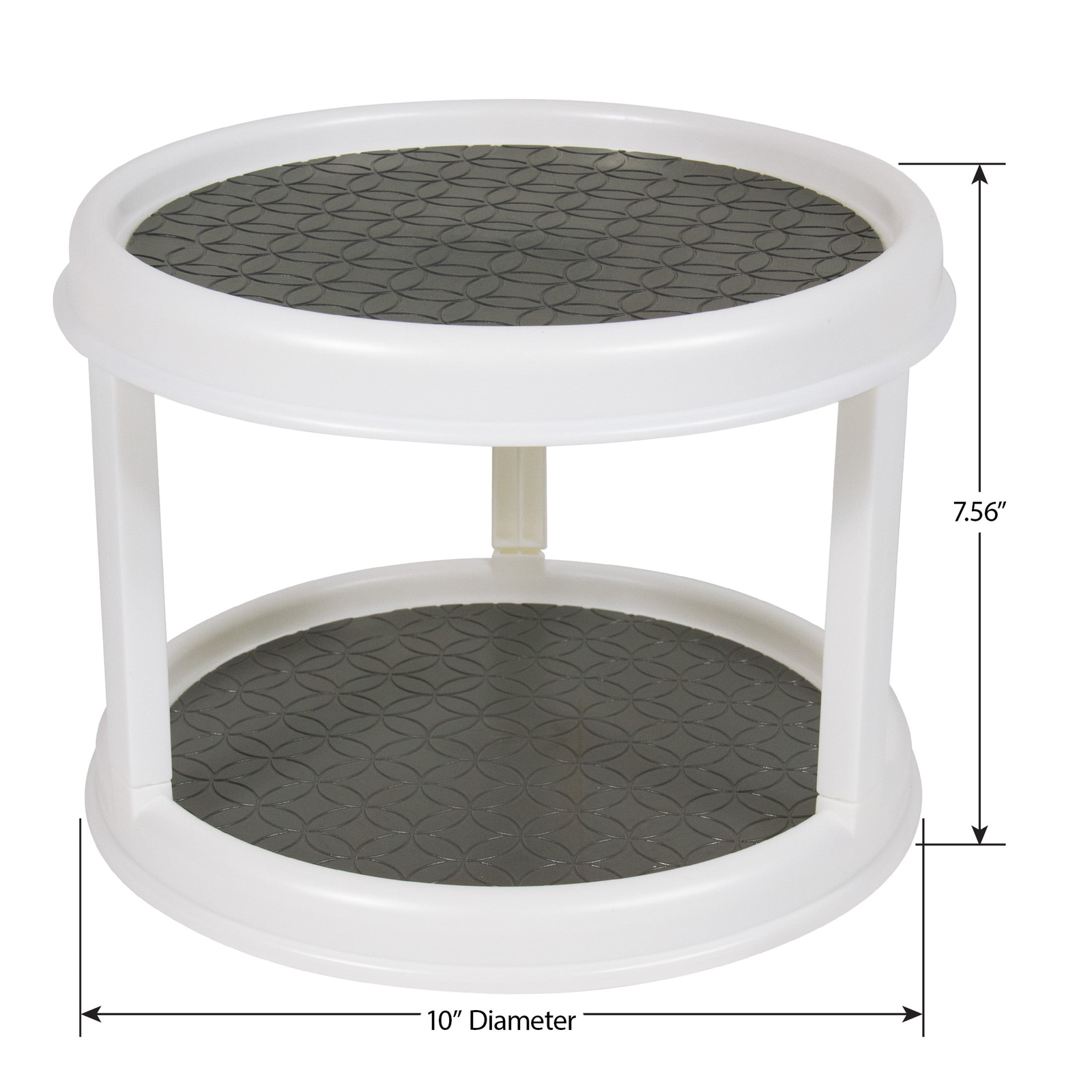 (2 pack) 2-Tier Plastic Spice Rack Organizer Turntable