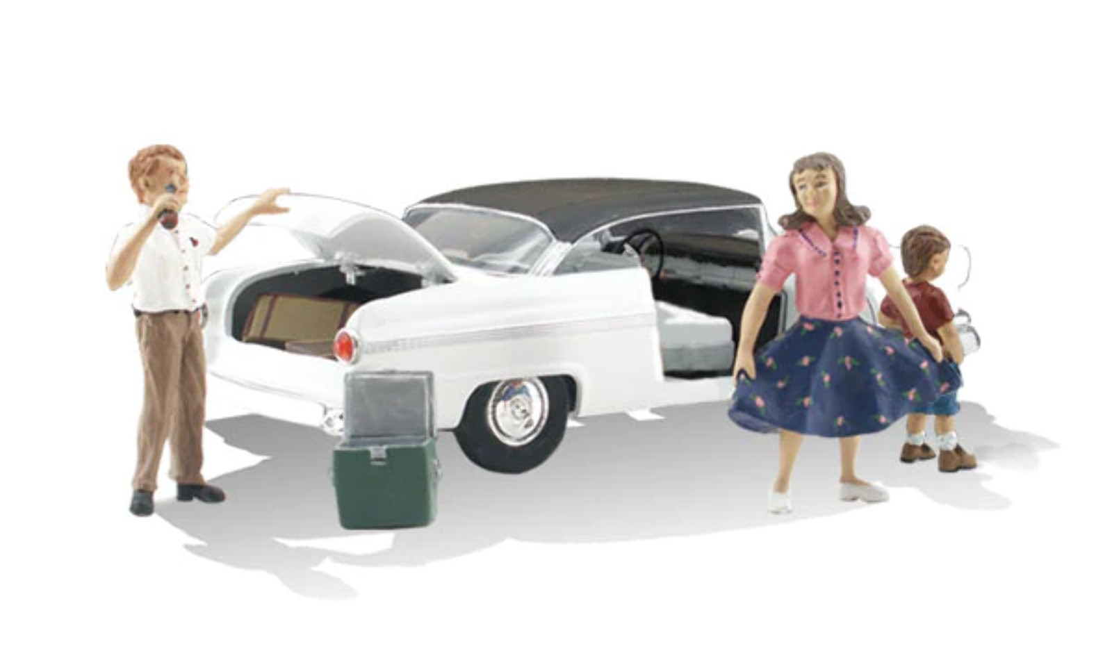 New Woodland N Train Figure Pit Stop / Vehicle AutoScenes AS5342