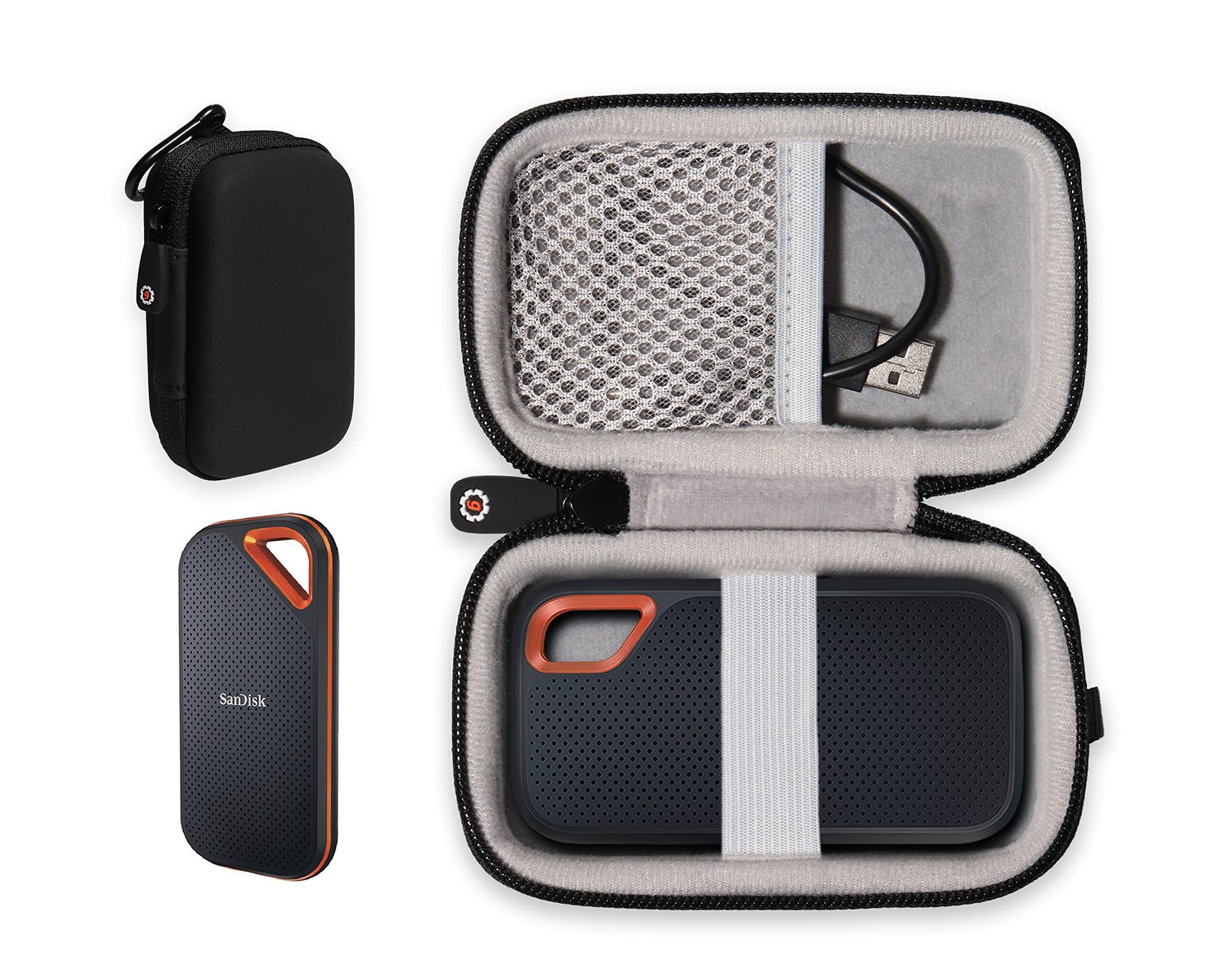 getgear case for SanDisk Extreme, Extreme Pro Portable SSD Compatible with 500GB