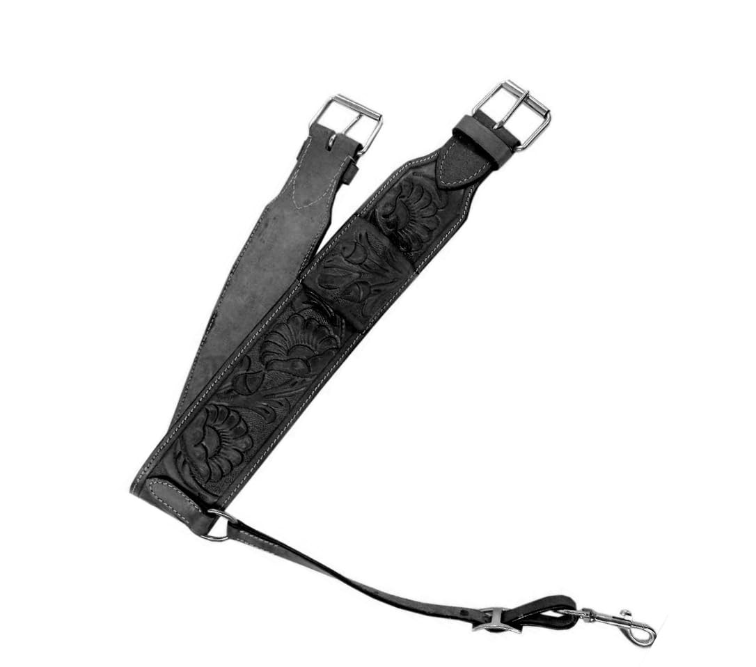 Back Cinch Strap Western Horse Saddle leather Rear Girth Flank Cinch