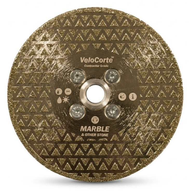 VeloCorte Marble Shape 5.0" Electroplated Diamond Blade For Grinding Marble